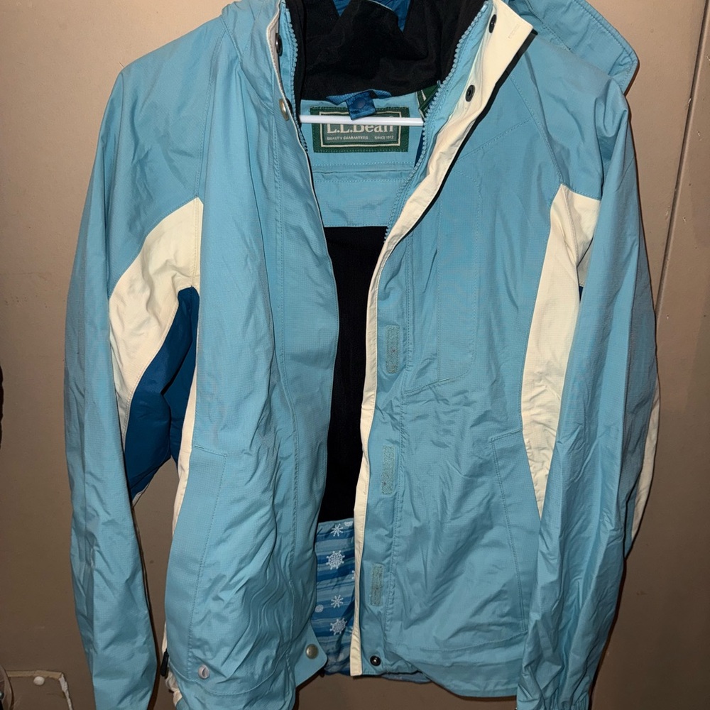 L.L. Bean Blue and White Women's Jacket
